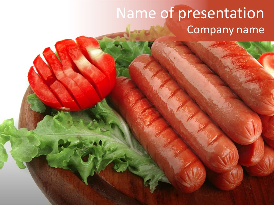 Salchichas Asadas PowerPoint Template