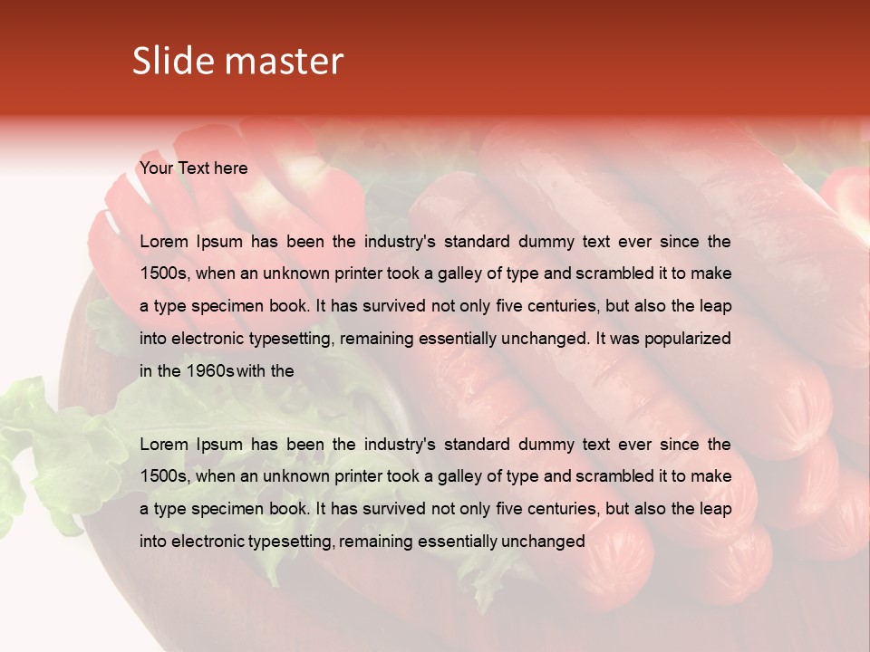 Salchichas Asadas PowerPoint Template