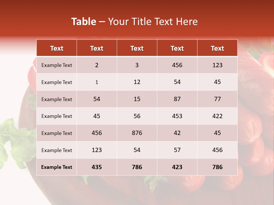 Salchichas Asadas PowerPoint Template