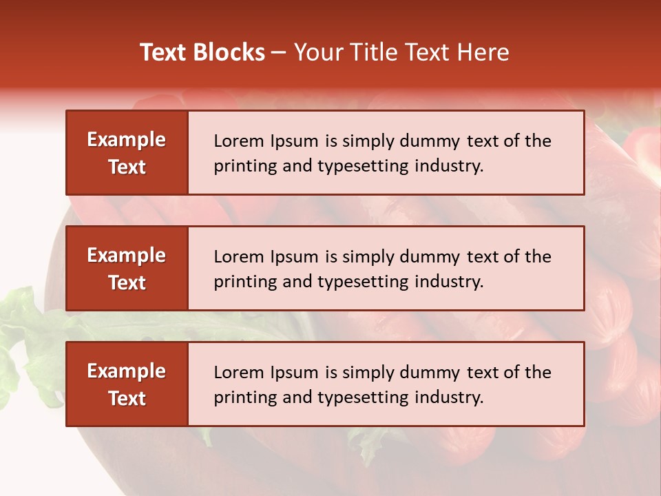 Salchichas Asadas PowerPoint Template