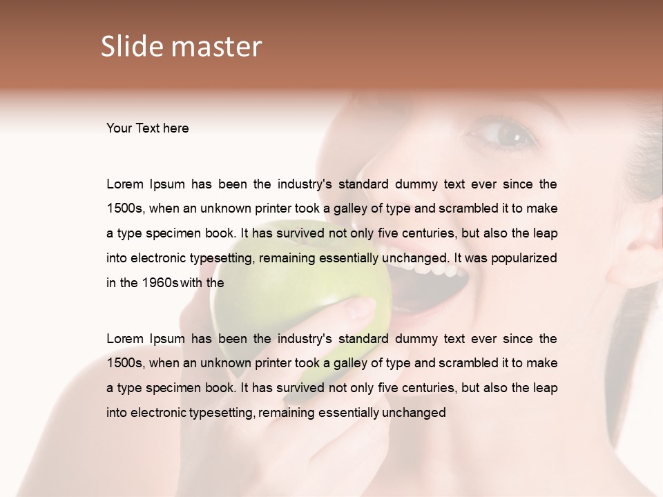 Open Mouth Eating PowerPoint Template