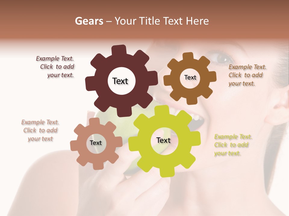 Open Mouth Eating PowerPoint Template