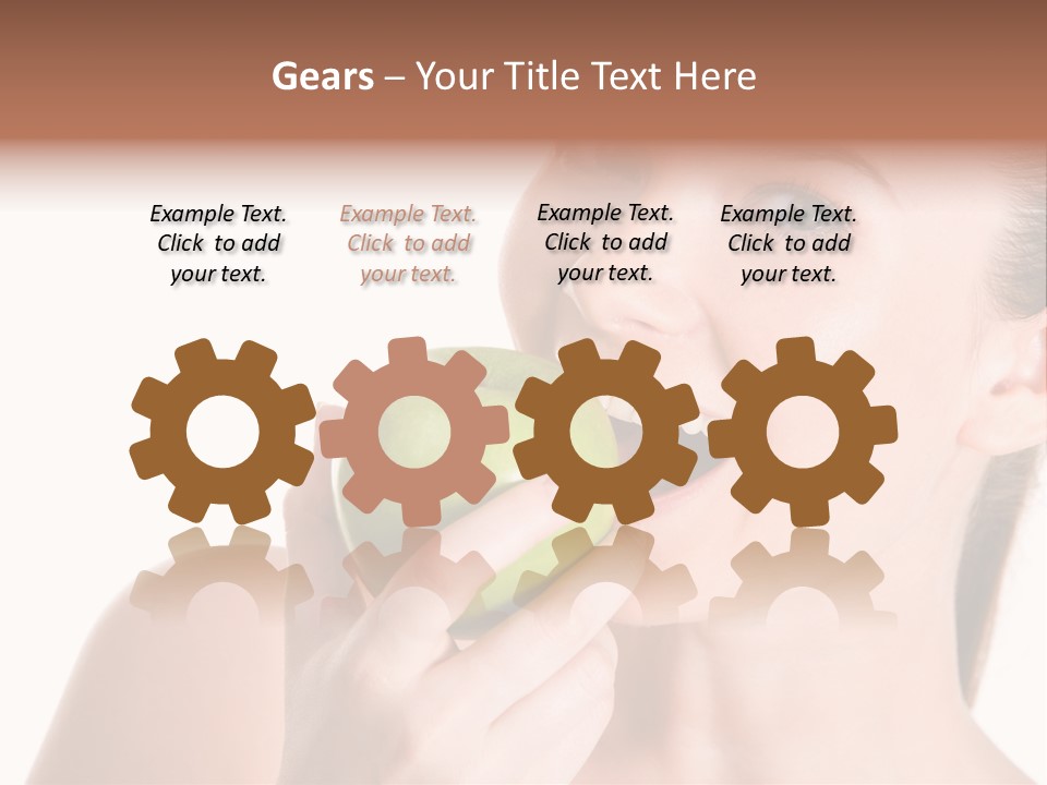 Open Mouth Eating PowerPoint Template