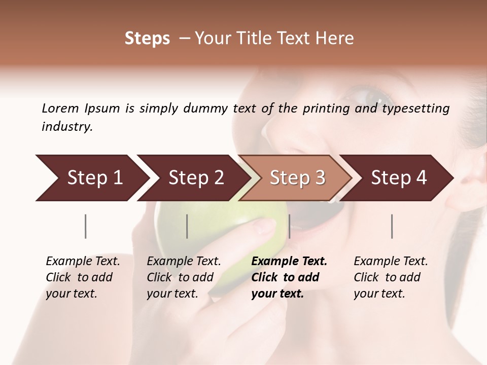 Open Mouth Eating PowerPoint Template