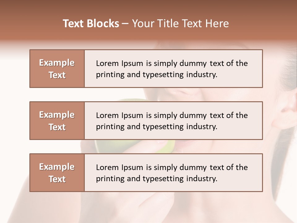 Open Mouth Eating PowerPoint Template