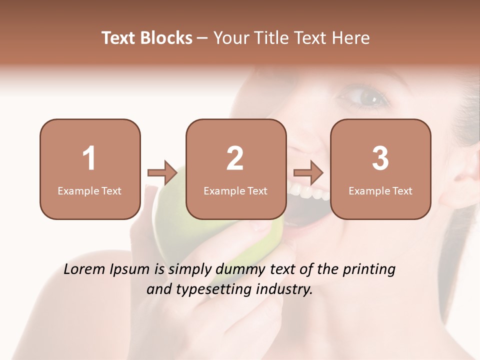 Open Mouth Eating PowerPoint Template