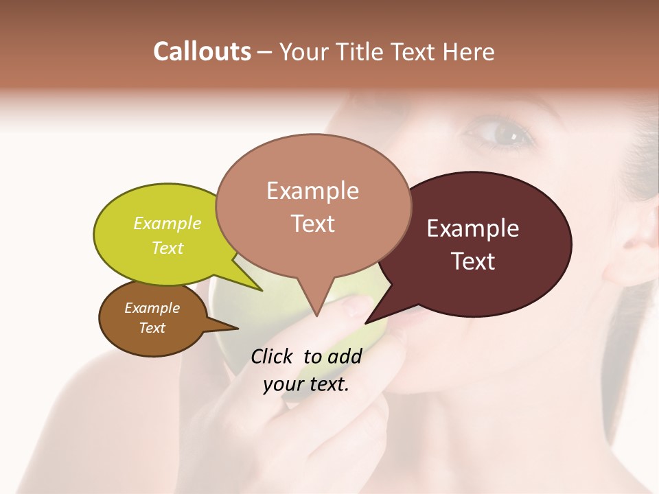 Open Mouth Eating PowerPoint Template