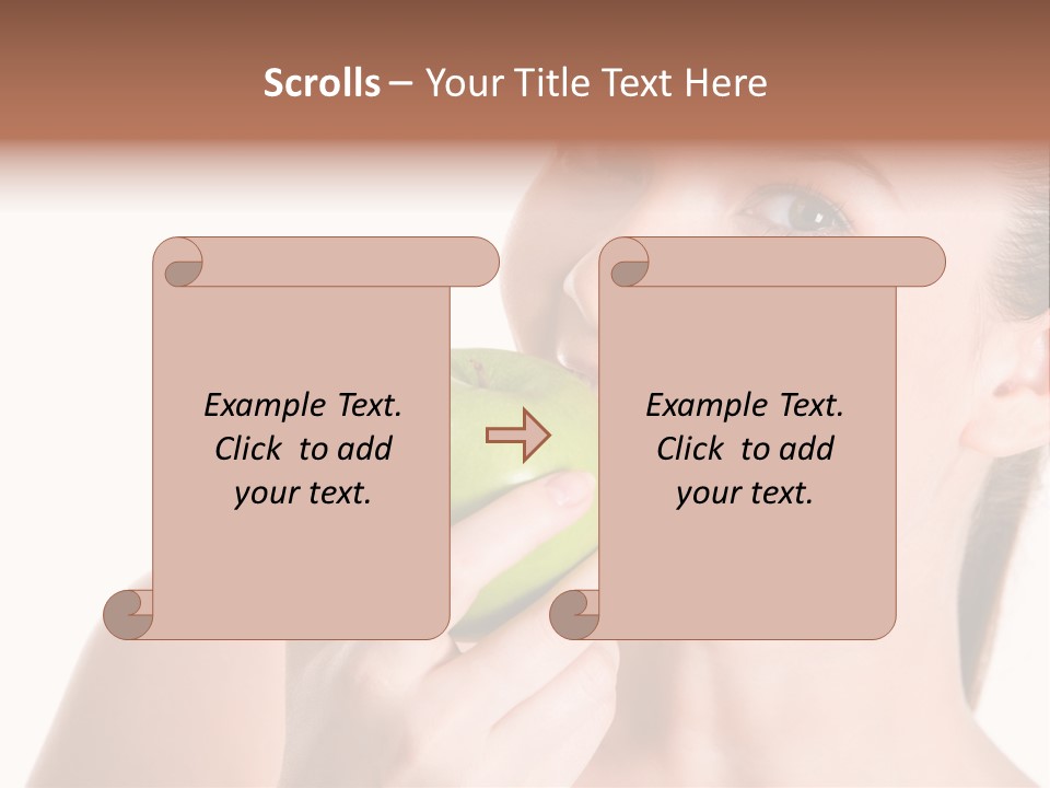 Open Mouth Eating PowerPoint Template