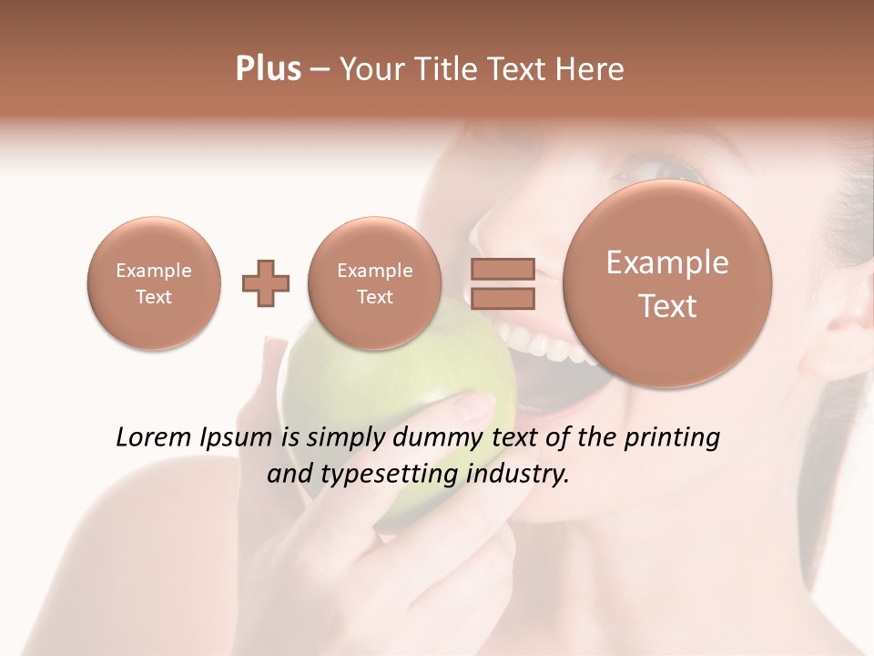 Open Mouth Eating PowerPoint Template