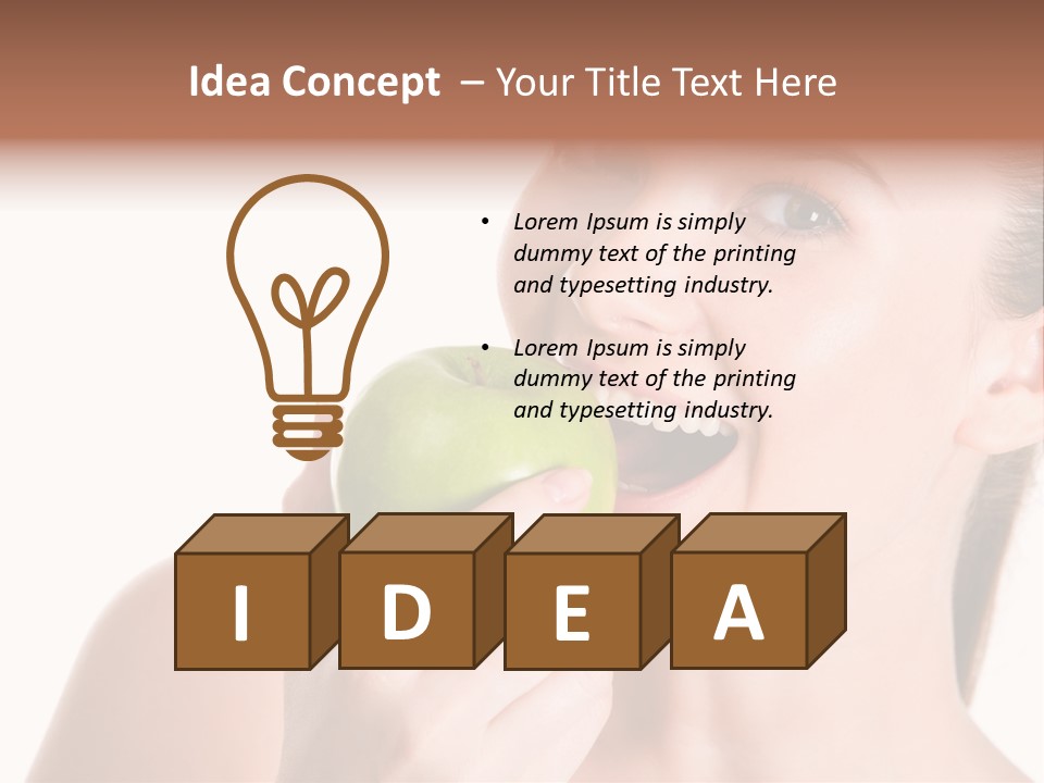 Open Mouth Eating PowerPoint Template