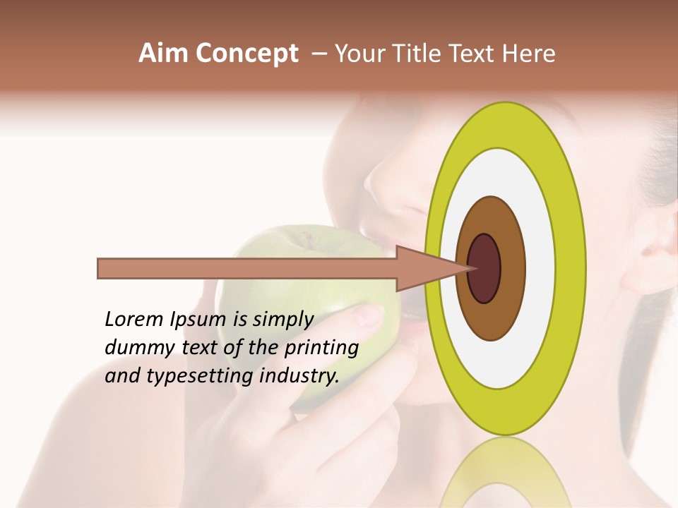 Open Mouth Eating PowerPoint Template