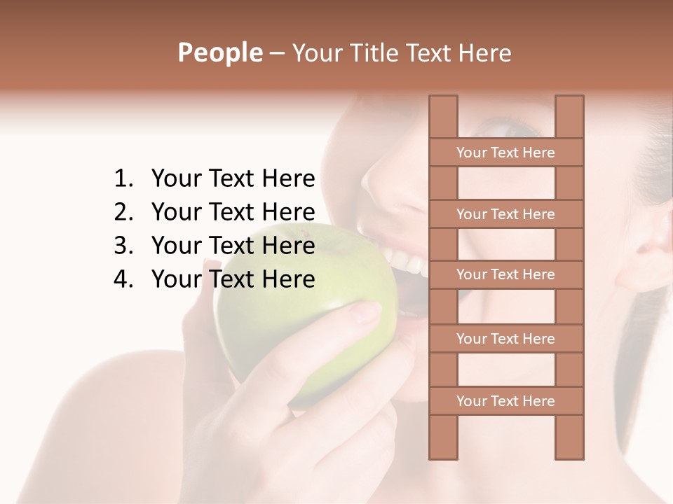 Open Mouth Eating PowerPoint Template