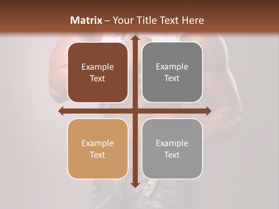 Caucasian Bent Glamour PowerPoint Template