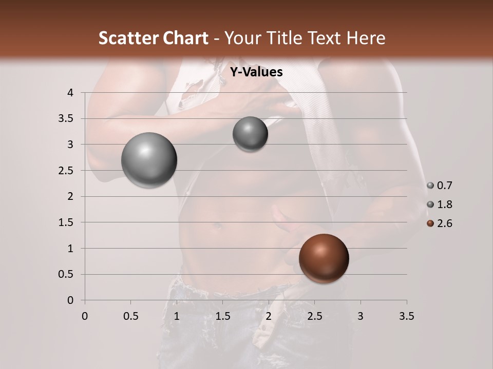 Caucasian Bent Glamour PowerPoint Template