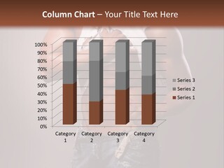 Caucasian Bent Glamour PowerPoint Template