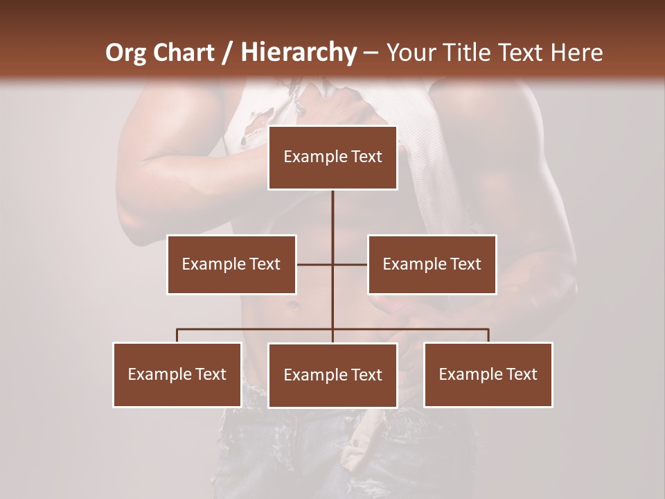 Caucasian Bent Glamour PowerPoint Template