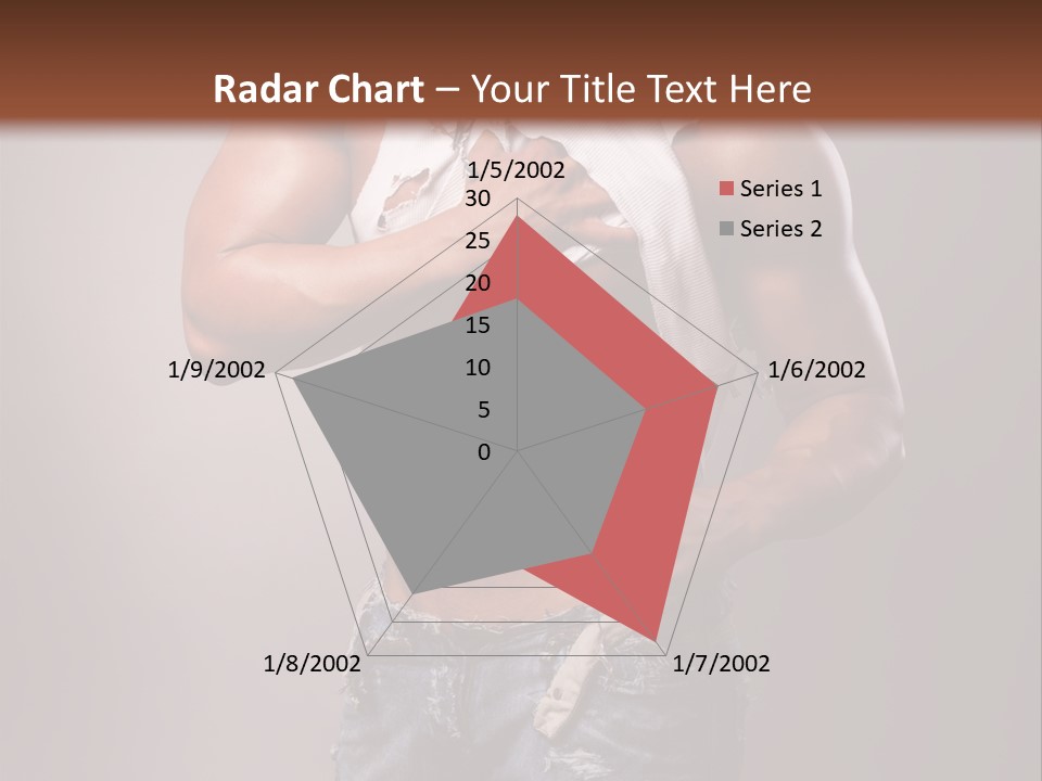 Caucasian Bent Glamour PowerPoint Template