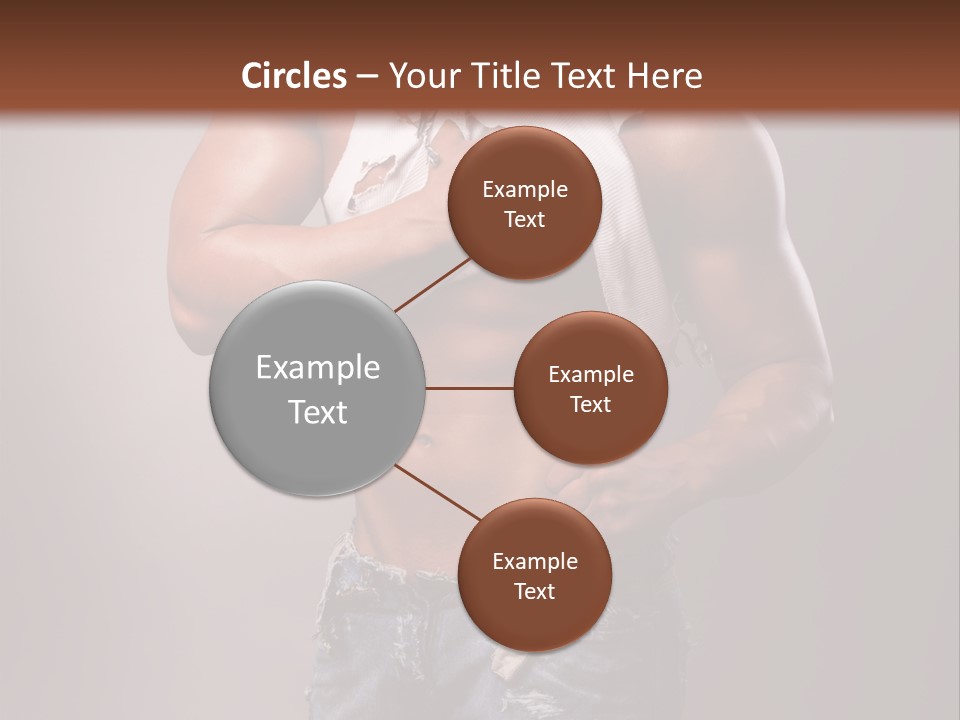 Caucasian Bent Glamour PowerPoint Template