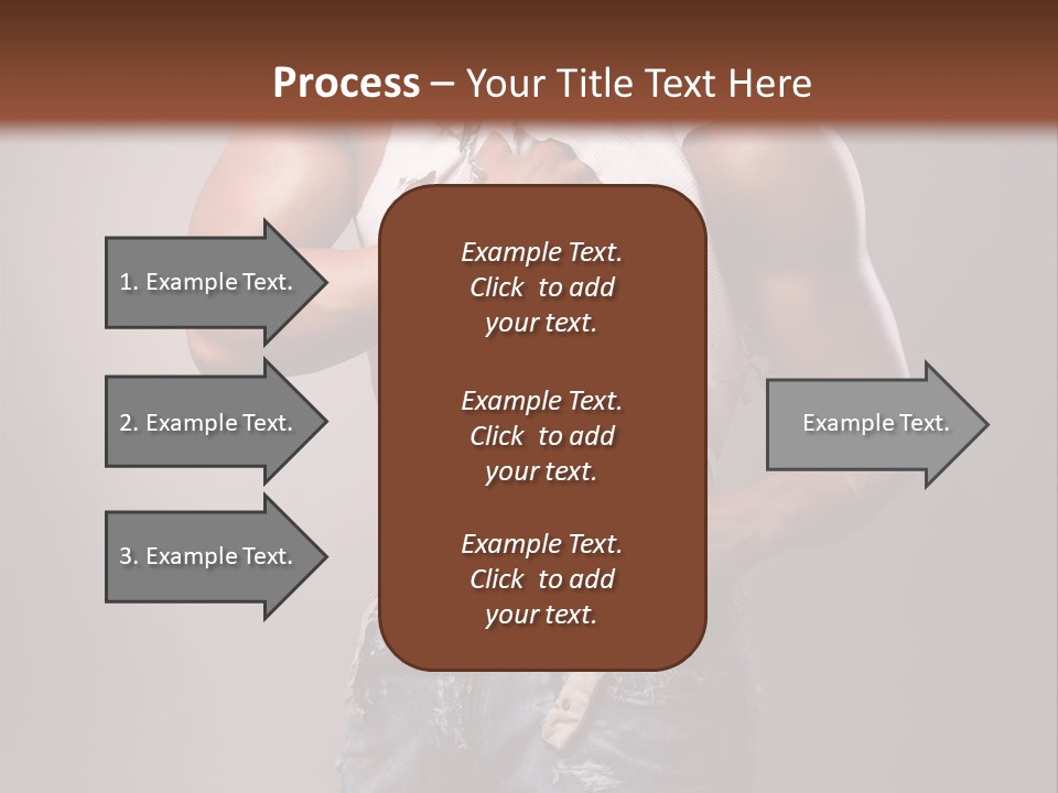 Caucasian Bent Glamour PowerPoint Template