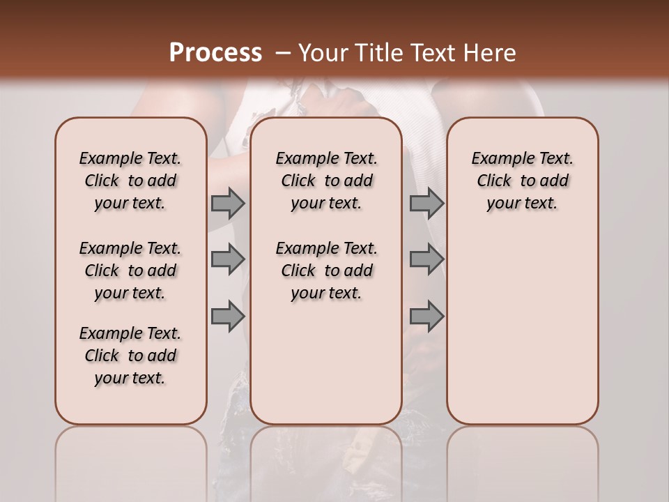 Caucasian Bent Glamour PowerPoint Template