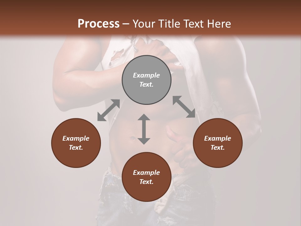 Caucasian Bent Glamour PowerPoint Template