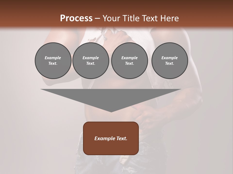 Caucasian Bent Glamour PowerPoint Template