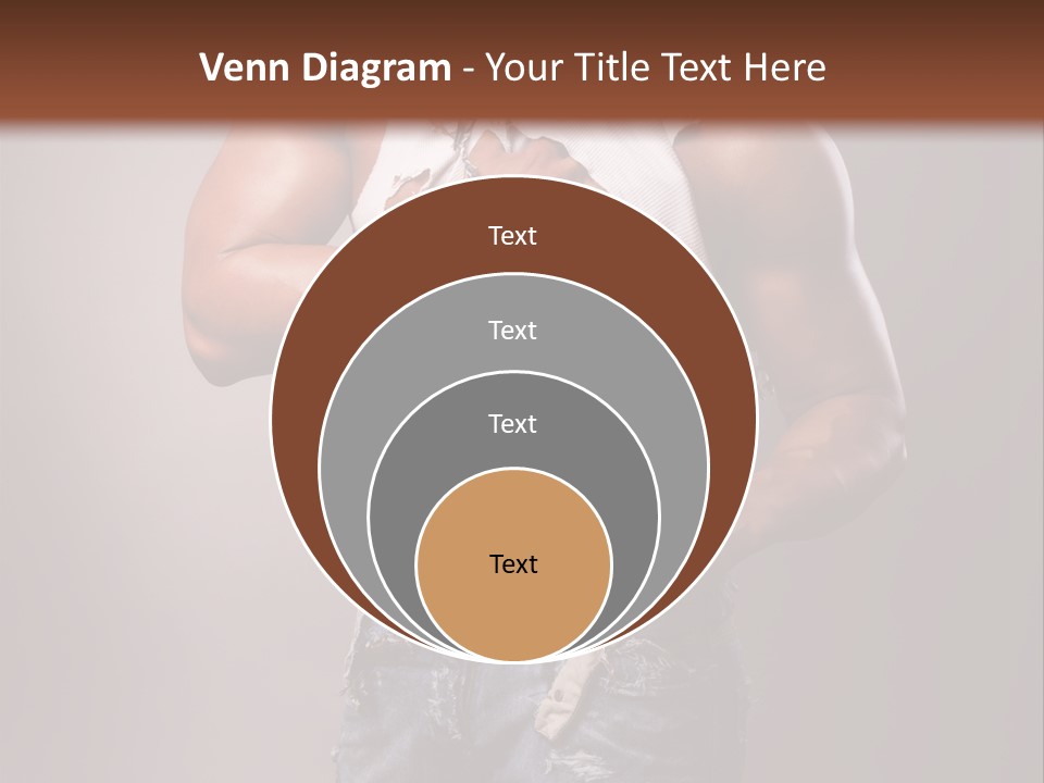 Caucasian Bent Glamour PowerPoint Template