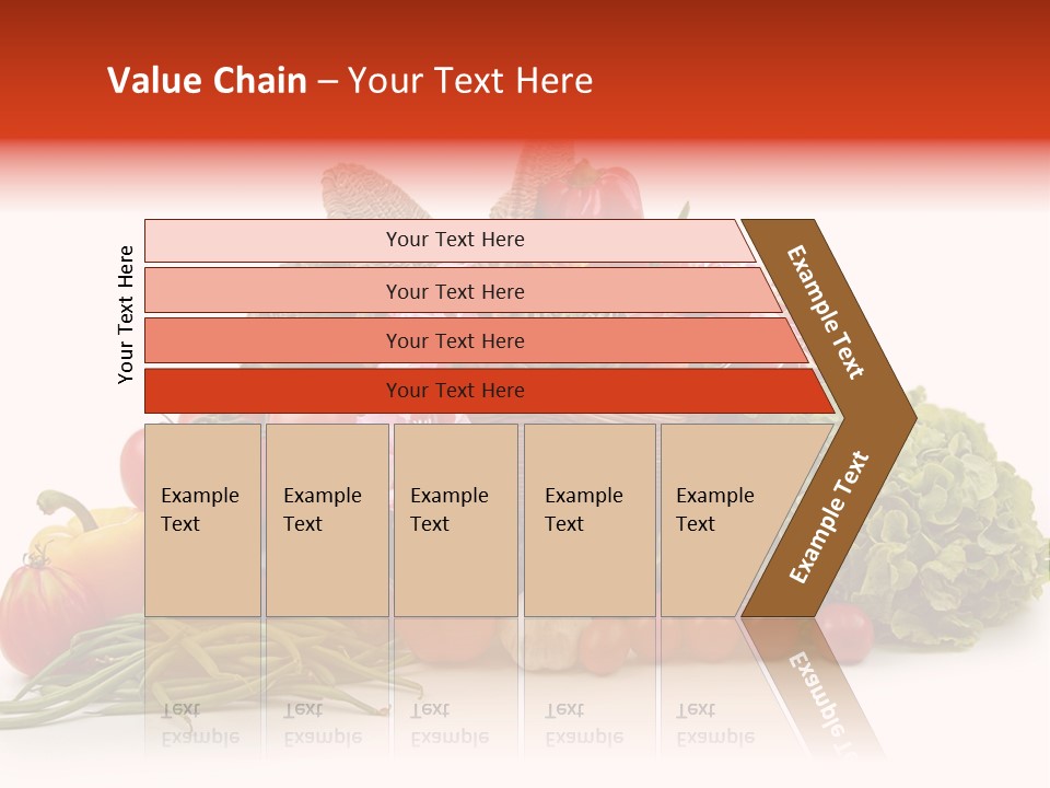 Basket Of Fruit And Vegetables PowerPoint Template