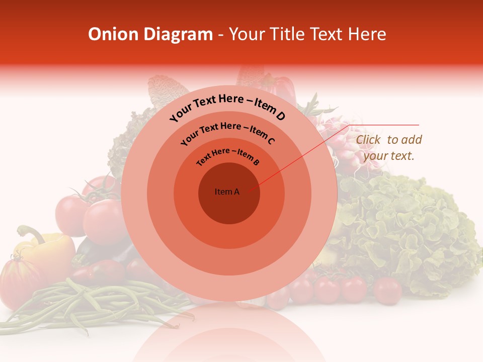 Basket Of Fruit And Vegetables PowerPoint Template