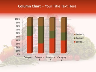 Basket Of Fruit And Vegetables PowerPoint Template