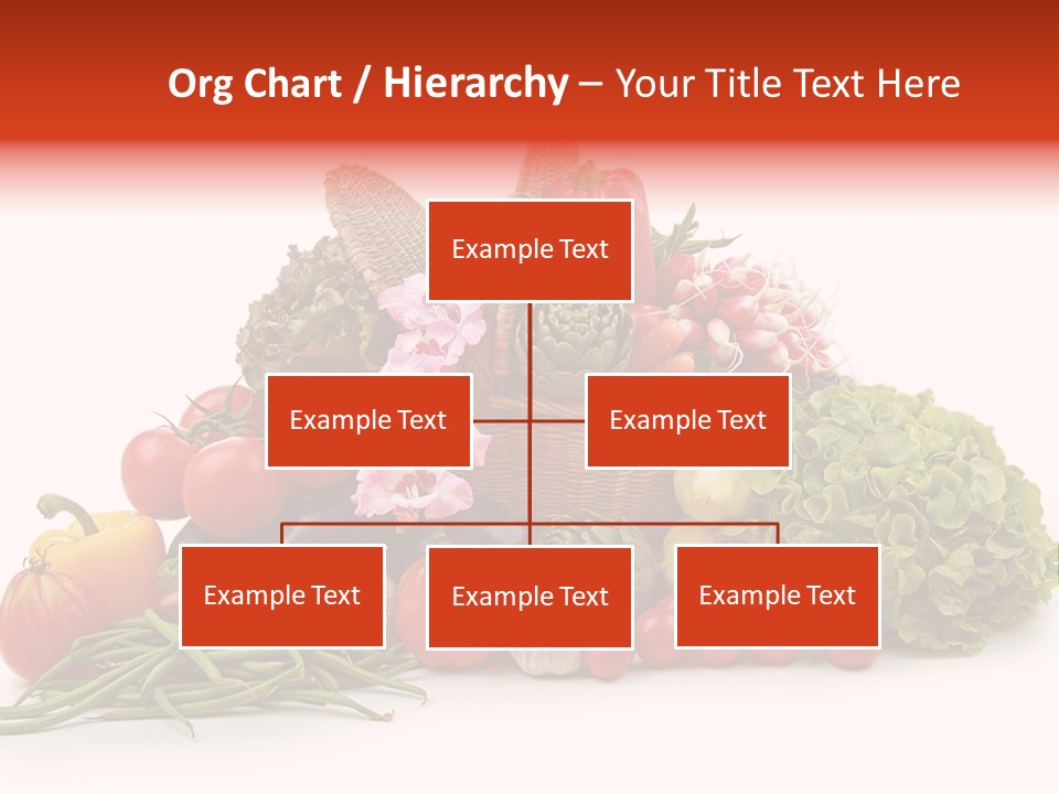 Basket Of Fruit And Vegetables PowerPoint Template