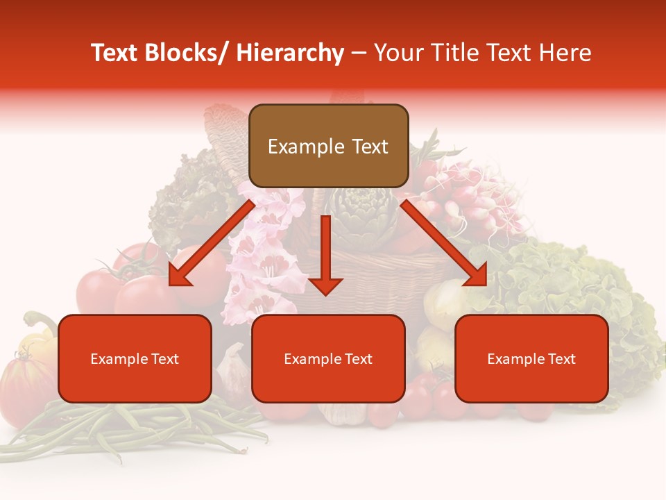 Basket Of Fruit And Vegetables PowerPoint Template