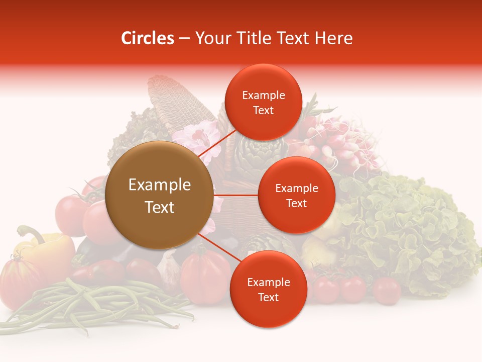 Basket Of Fruit And Vegetables PowerPoint Template