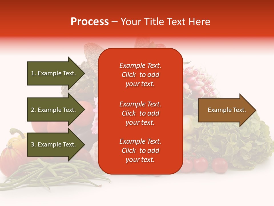 Basket Of Fruit And Vegetables PowerPoint Template