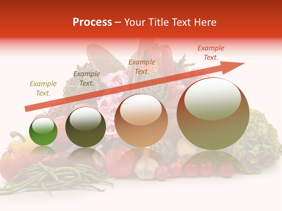 Basket Of Fruit And Vegetables PowerPoint Template