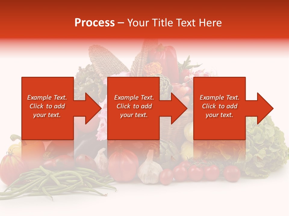 Basket Of Fruit And Vegetables PowerPoint Template
