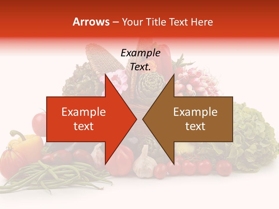 Basket Of Fruit And Vegetables PowerPoint Template