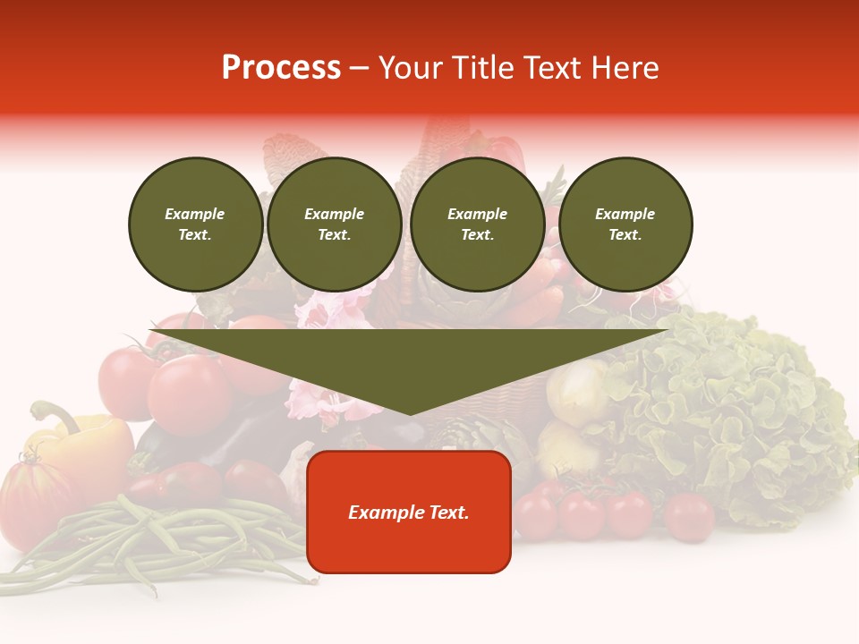 Basket Of Fruit And Vegetables PowerPoint Template