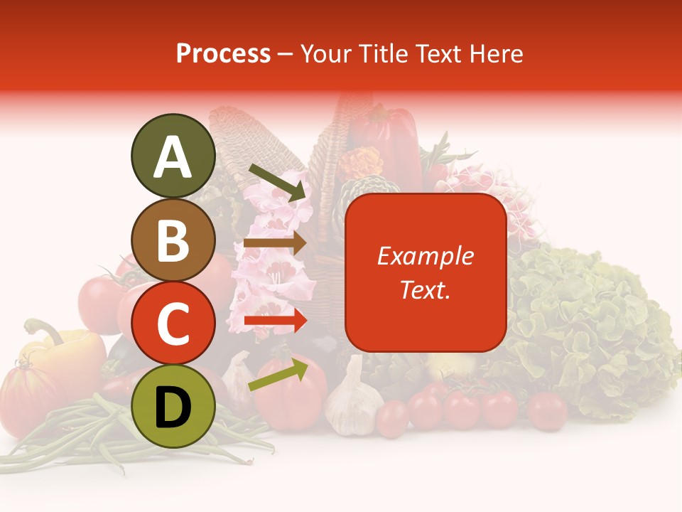 Basket Of Fruit And Vegetables PowerPoint Template