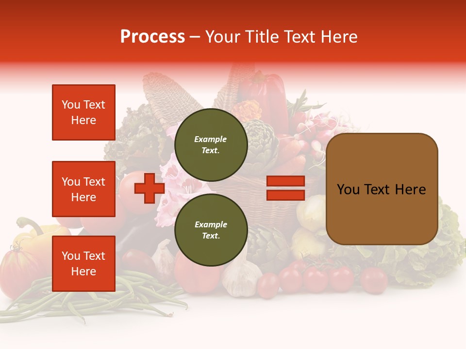 Basket Of Fruit And Vegetables PowerPoint Template