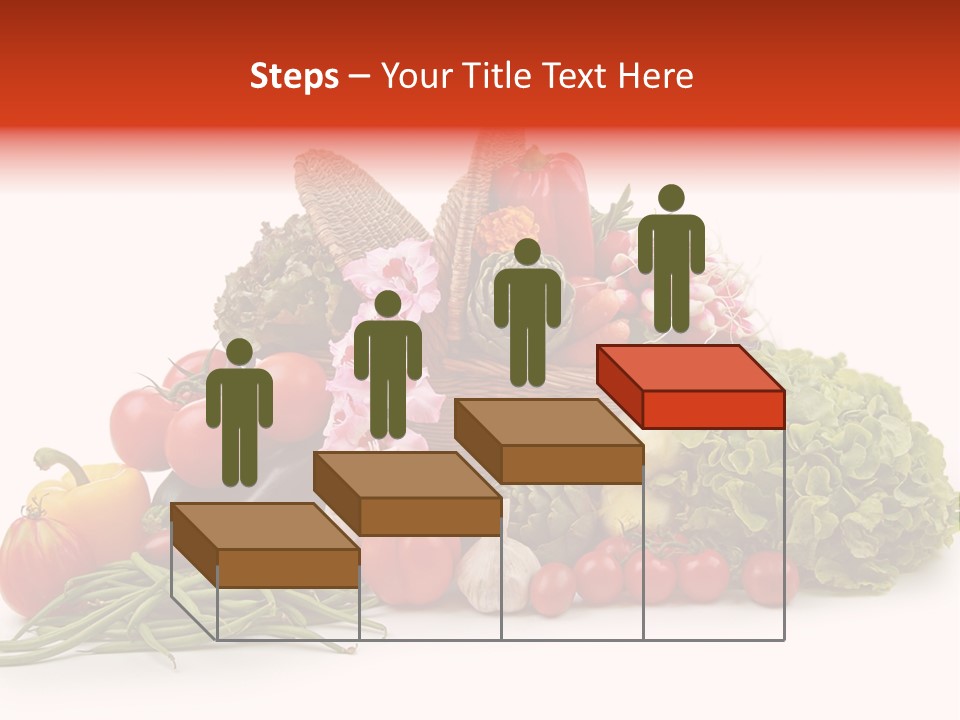 Basket Of Fruit And Vegetables PowerPoint Template