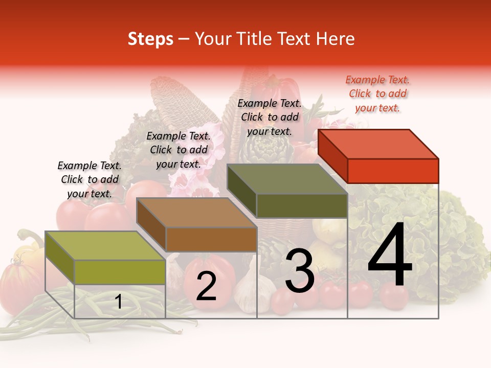 Basket Of Fruit And Vegetables PowerPoint Template