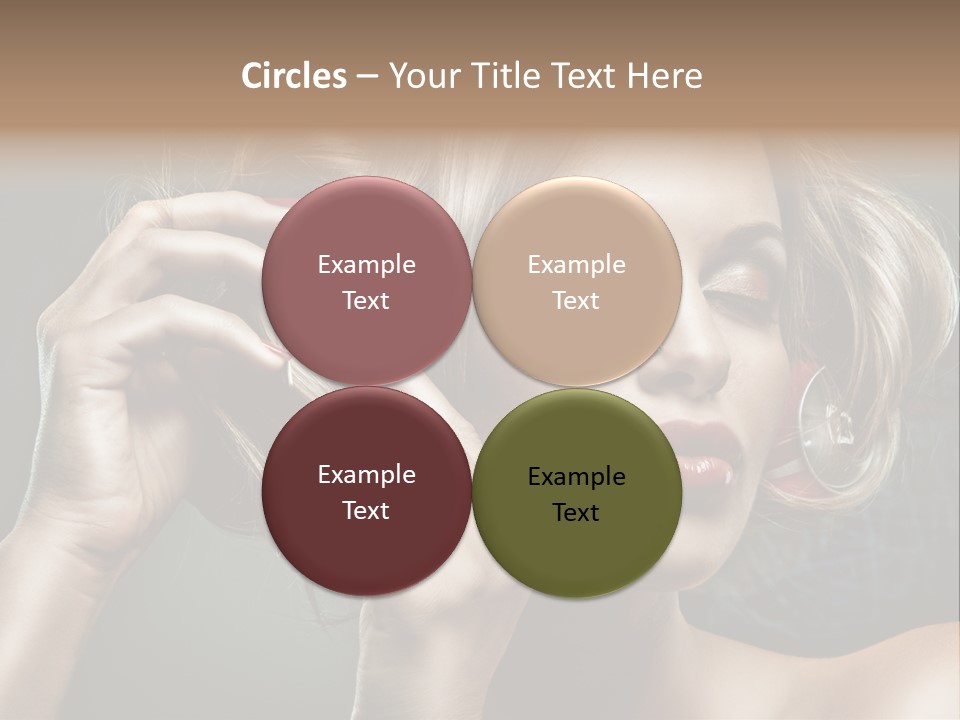 Dress Finger Girl PowerPoint Template