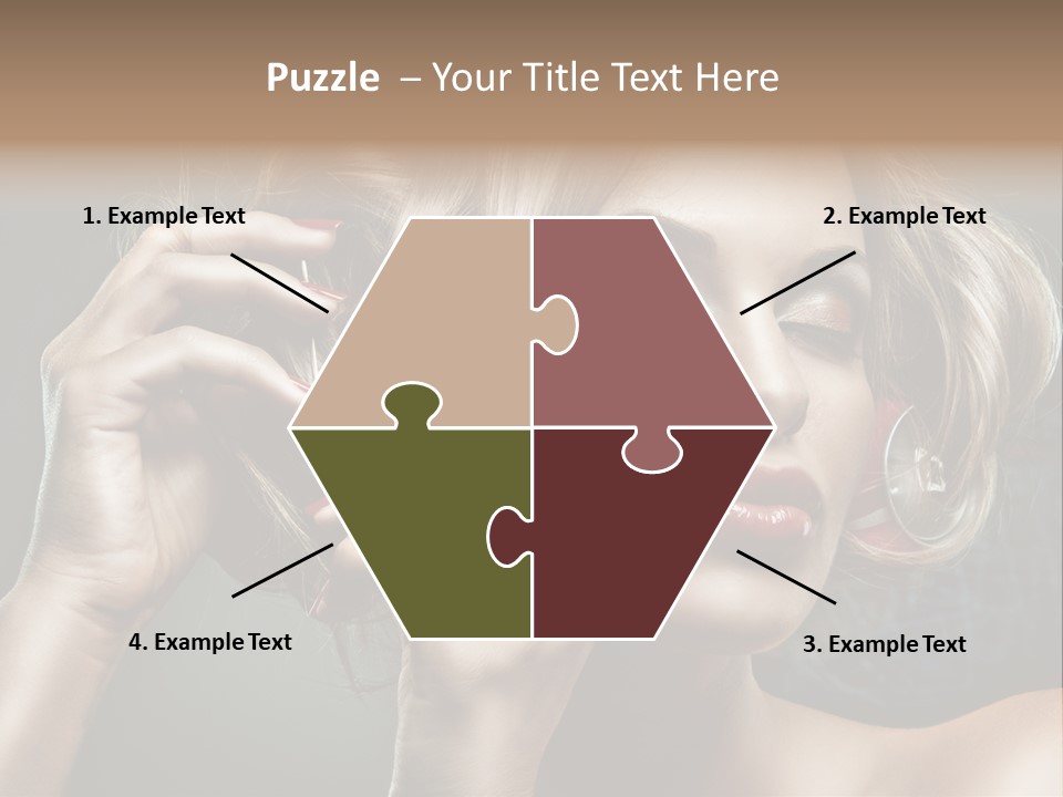 Dress Finger Girl PowerPoint Template