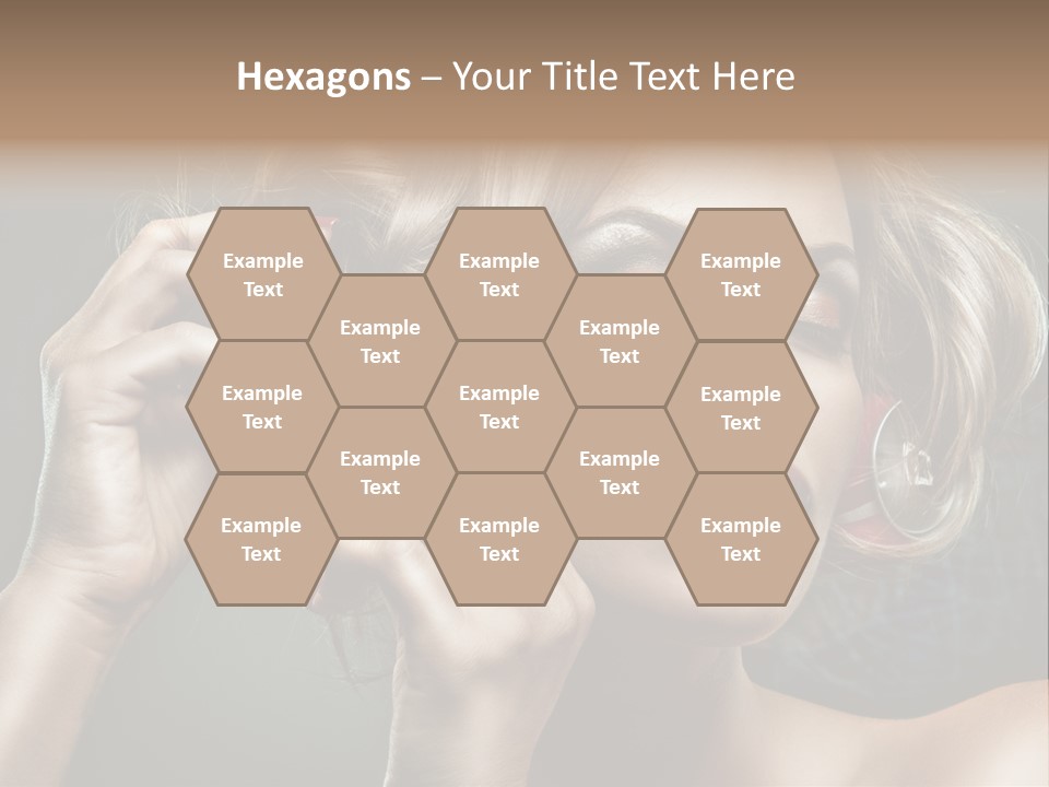 Dress Finger Girl PowerPoint Template