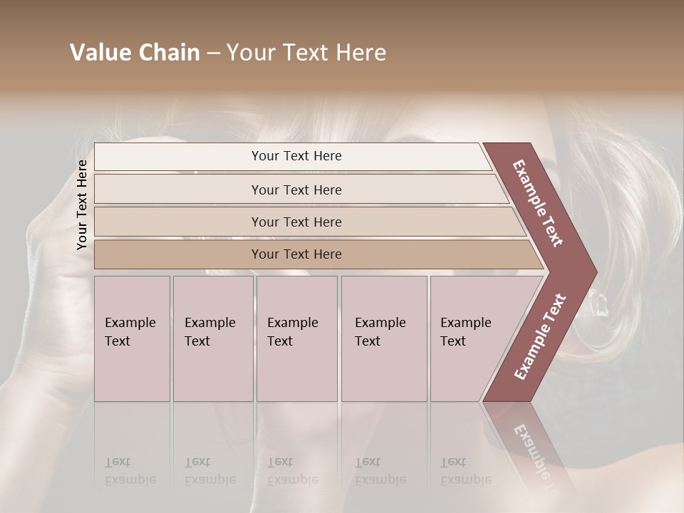 Dress Finger Girl PowerPoint Template