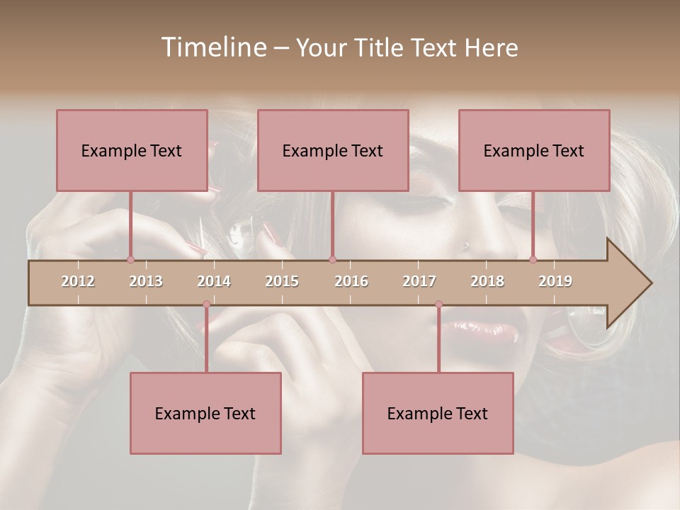 Dress Finger Girl PowerPoint Template