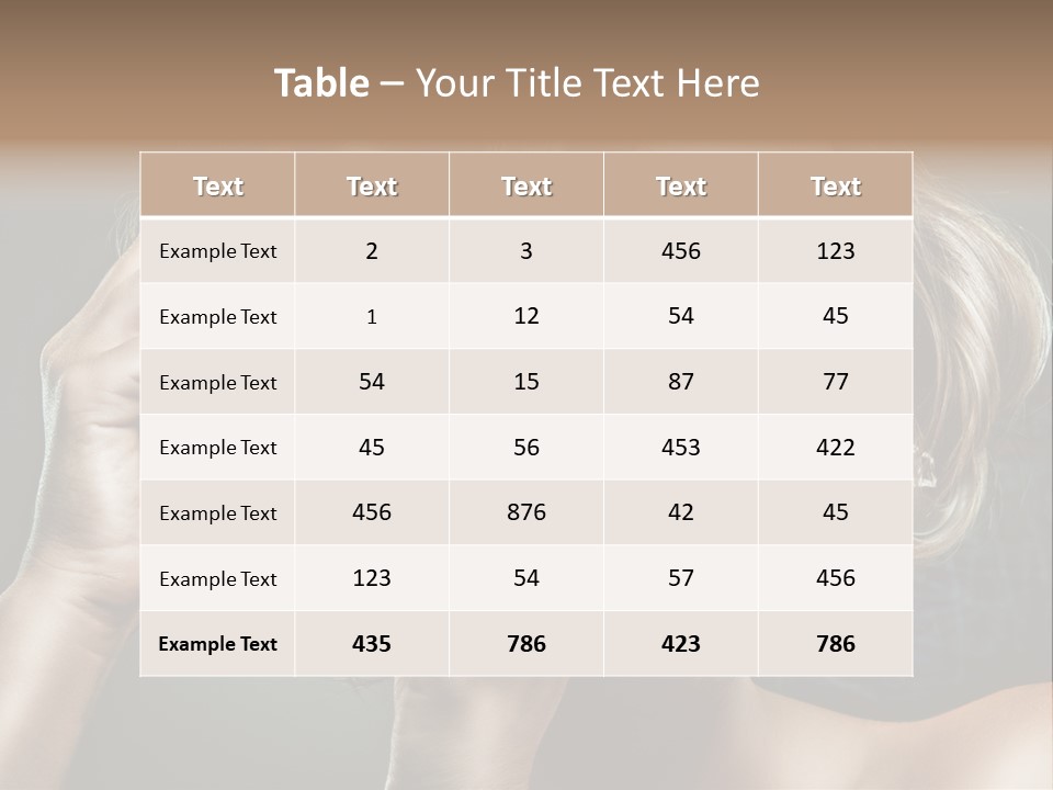 Dress Finger Girl PowerPoint Template