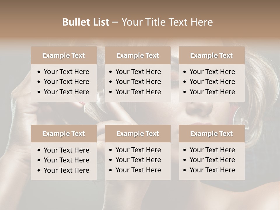 Dress Finger Girl PowerPoint Template