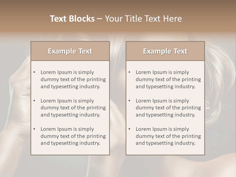 Dress Finger Girl PowerPoint Template